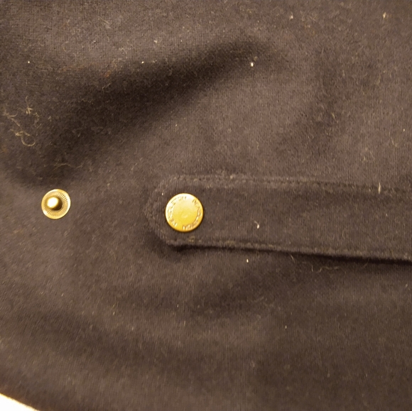 💯 wool dress Pendleton Lowell shirt dress riding jacket style preppy navy coat - Picture 9 of 16